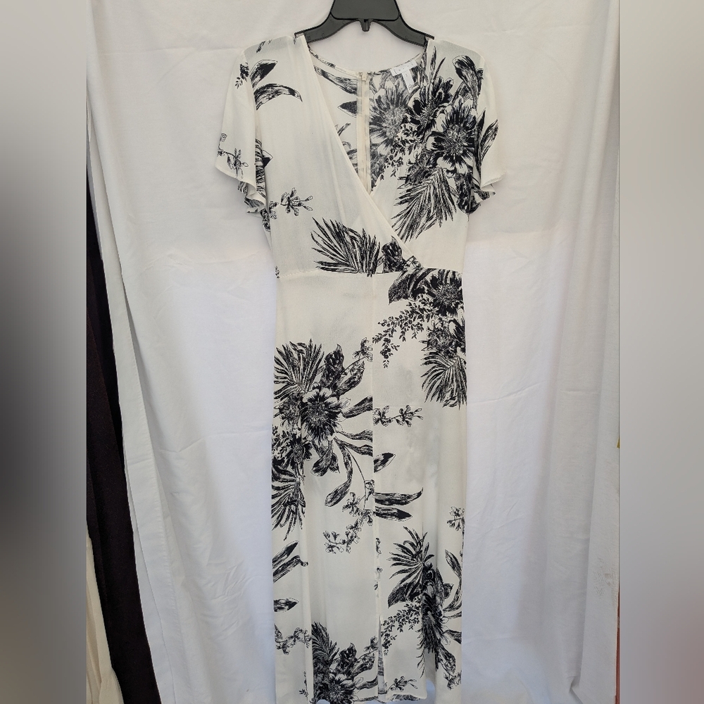 Black and white floral sundress